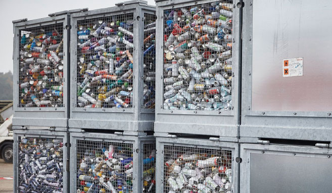 Spraydosen-Transportbehälter