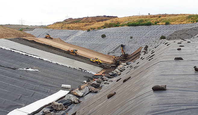 Sonderabfalldeponie Knapsack für Abfälle der Deponieklasse III